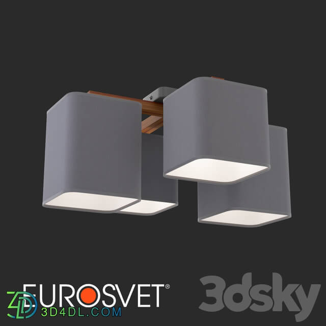 Ceiling lamp - OM Ceiling lamp TK Lighting 4166 Tora Gray