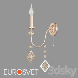 Wall light - OM Sconce classical with crystal Eurosvet 10110_1 Telao 