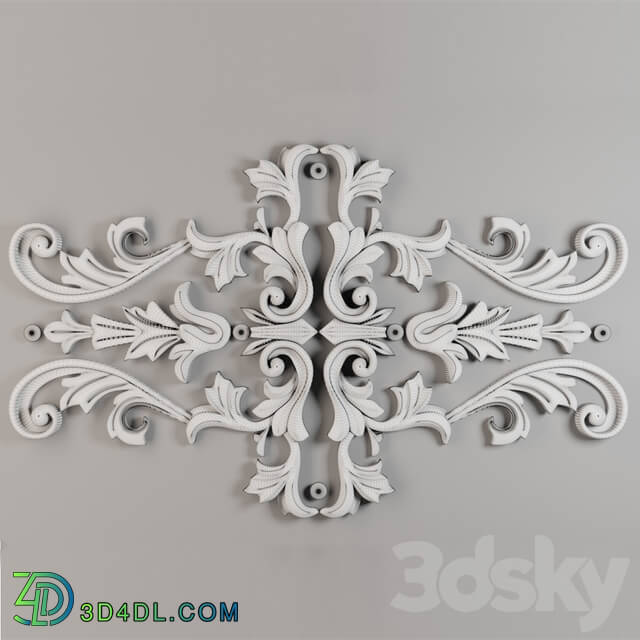 Decorative plaster - Trim Ornament1