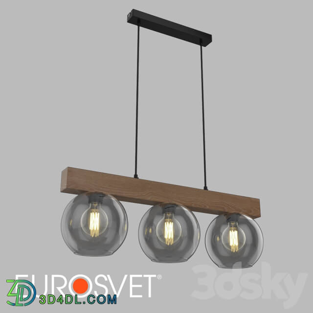 Chandelier - OM Pendant lamp TK Lighting 4254 Artwood Glass