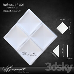 3D panel - Plaster model from Artdekor M-406 