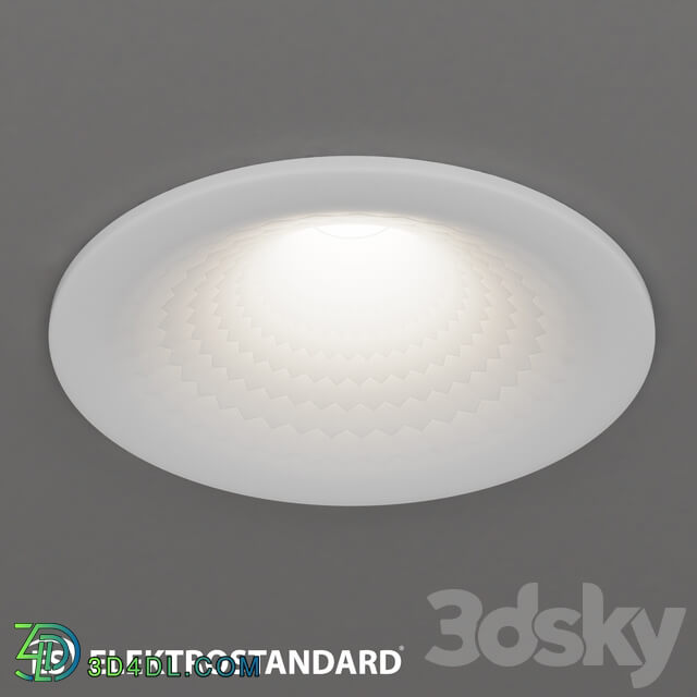 Ceiling lamp - OM Recessed LED luminaire Elektrostandard 9905 LED 7W WH