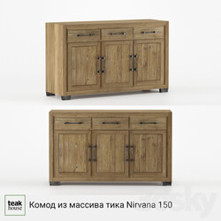 Sideboard _ Chest of drawer - Solid teak sideboard Nirvana 150 
