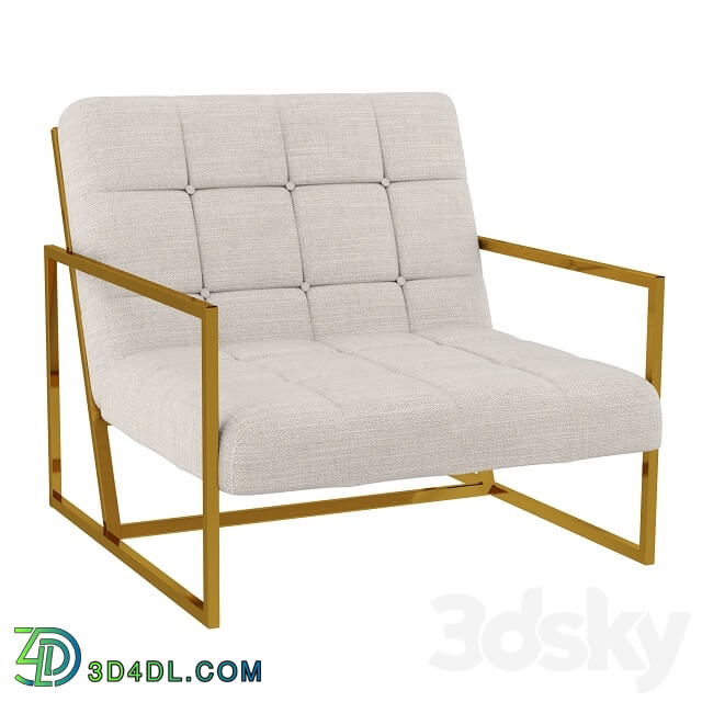 Arm chair - Golden finger lounge chair