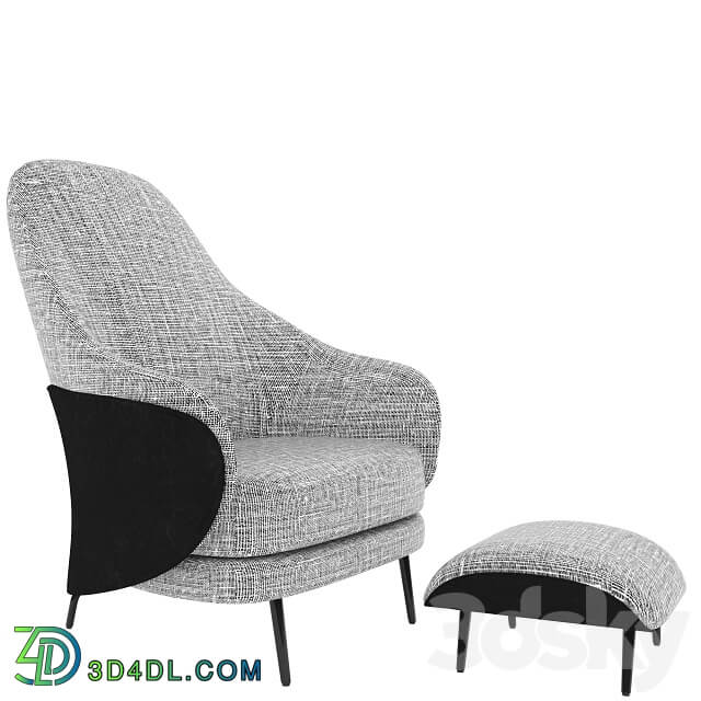 Arm chair - Minotti Angie GamFratesi design armchair