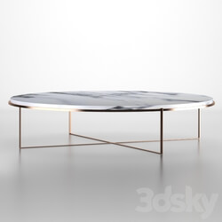 Table - Minotti Calder Bronze. Coffee table 