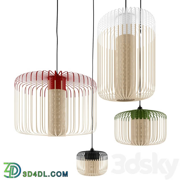 Chandelier - Bamboo Light Suspension by Forestier
