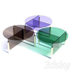 Table - Moritz Schmid Pivot Glass Table 