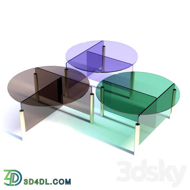 Table - Moritz Schmid Pivot Glass Table