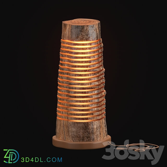 Table lamp - Wood sliced lamps