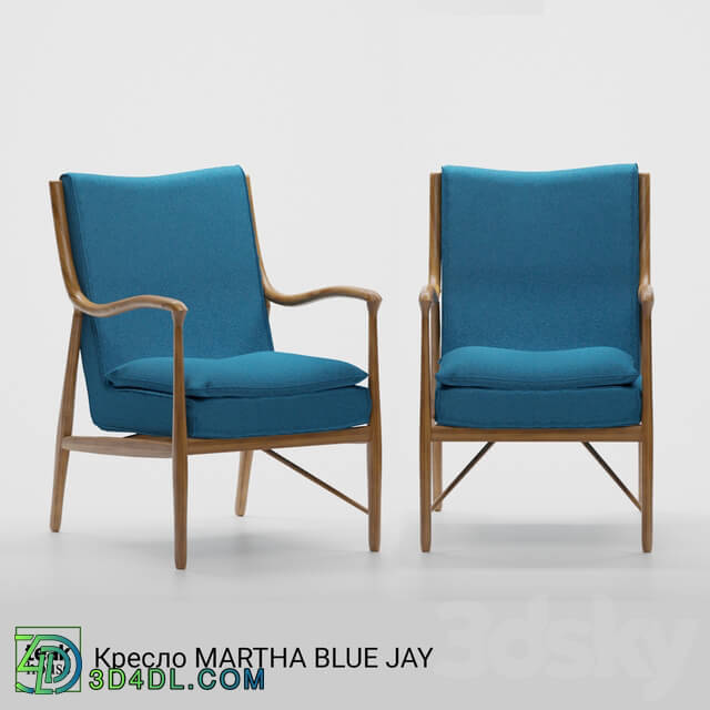 Arm chair - Armchair MARTHA BLUE JAY