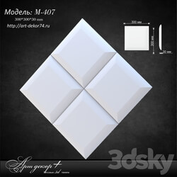 3D panel - Plaster model from Artdekor M-407 