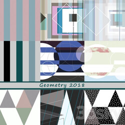 Wall covering - Designer Wallpaper Geometry-2018 pack2 