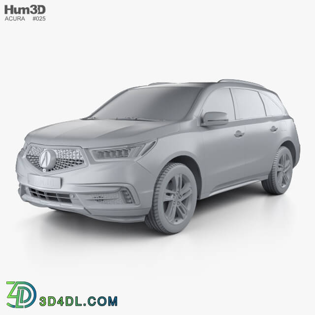 Hum3D Acura MDX Sport Hybrid 2017