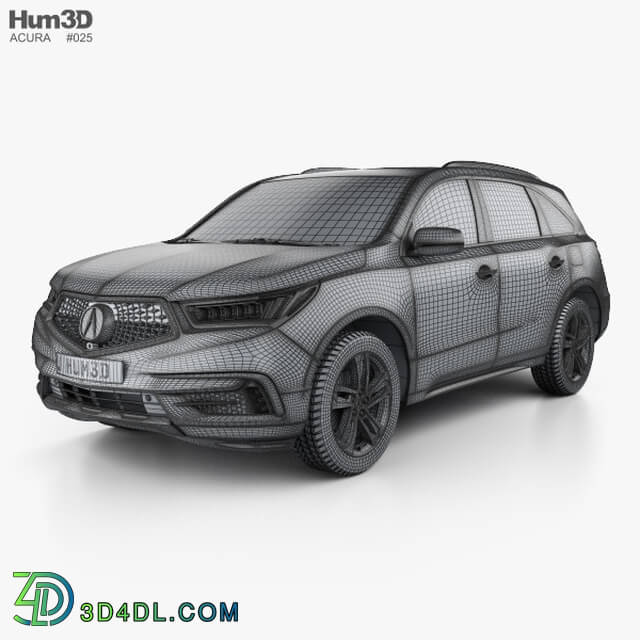 Hum3D Acura MDX Sport Hybrid 2017