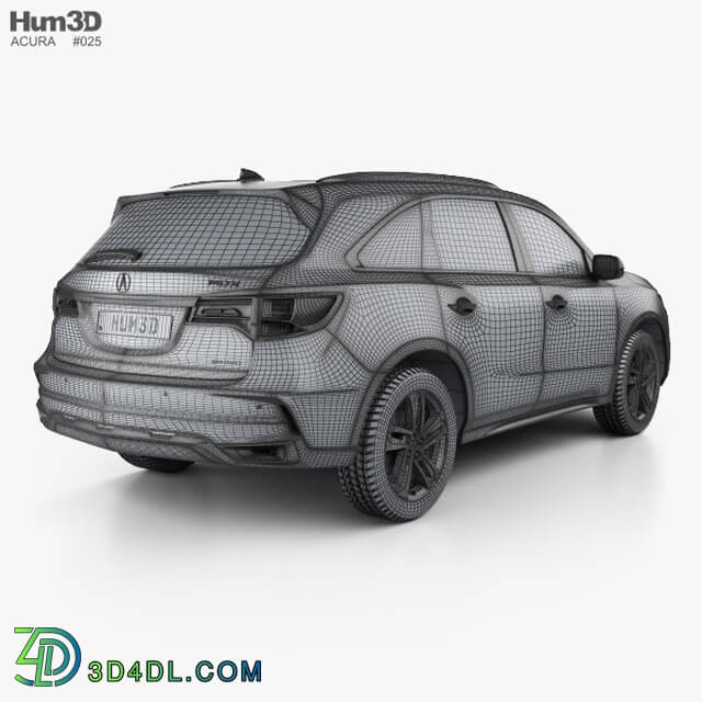 Hum3D Acura MDX Sport Hybrid 2017