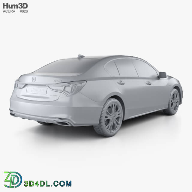 Hum3D Acura RLX Sport Hybrid SH AWD 2017