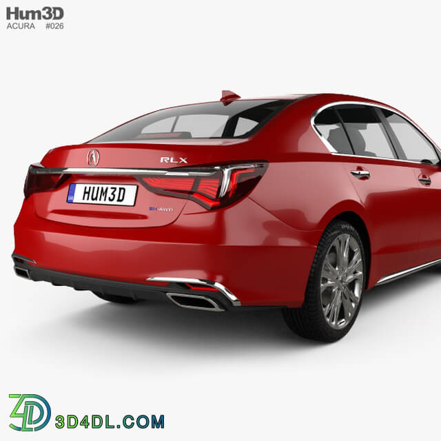 Hum3D Acura RLX Sport Hybrid SH AWD 2017