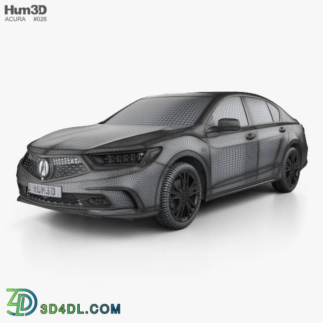 Hum3D Acura RLX Sport Hybrid SH AWD 2017