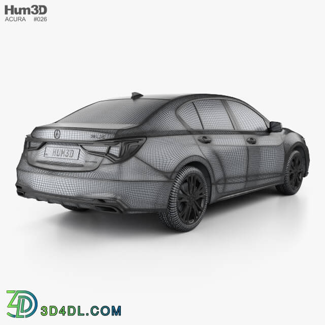 Hum3D Acura RLX Sport Hybrid SH AWD 2017