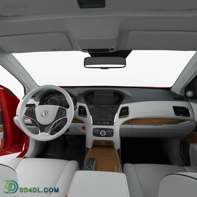 Hum3D Acura RLX Sport Hybrid SH AWD with HQ interior 2017