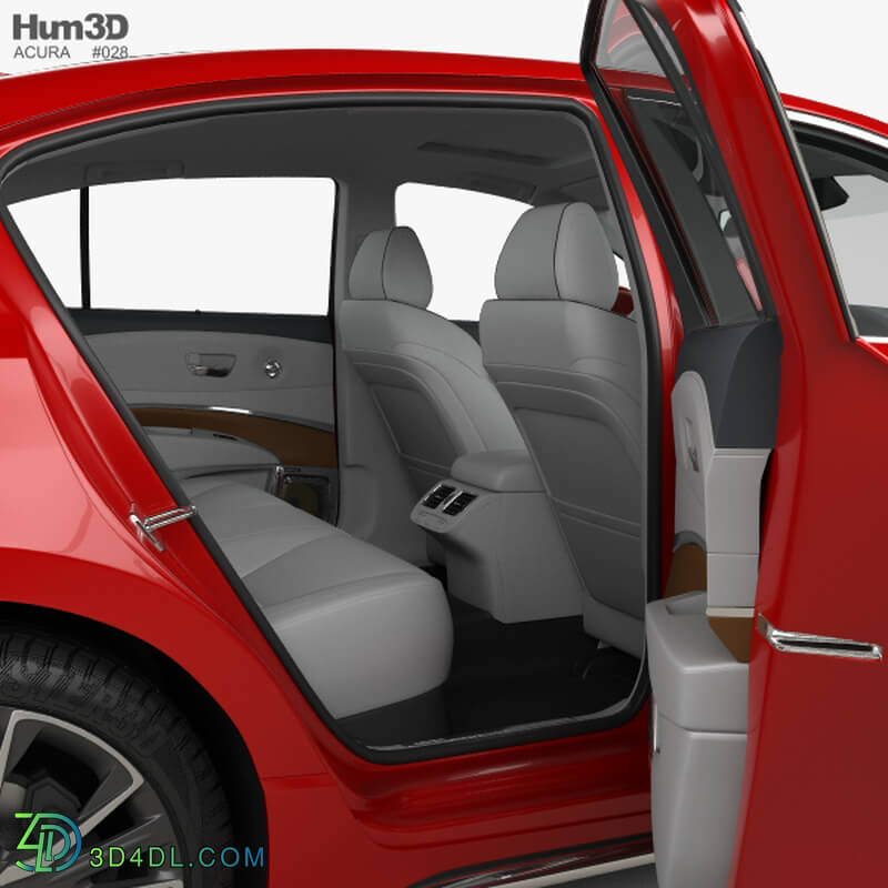 Hum3D Acura RLX Sport Hybrid SH AWD with HQ interior 2017