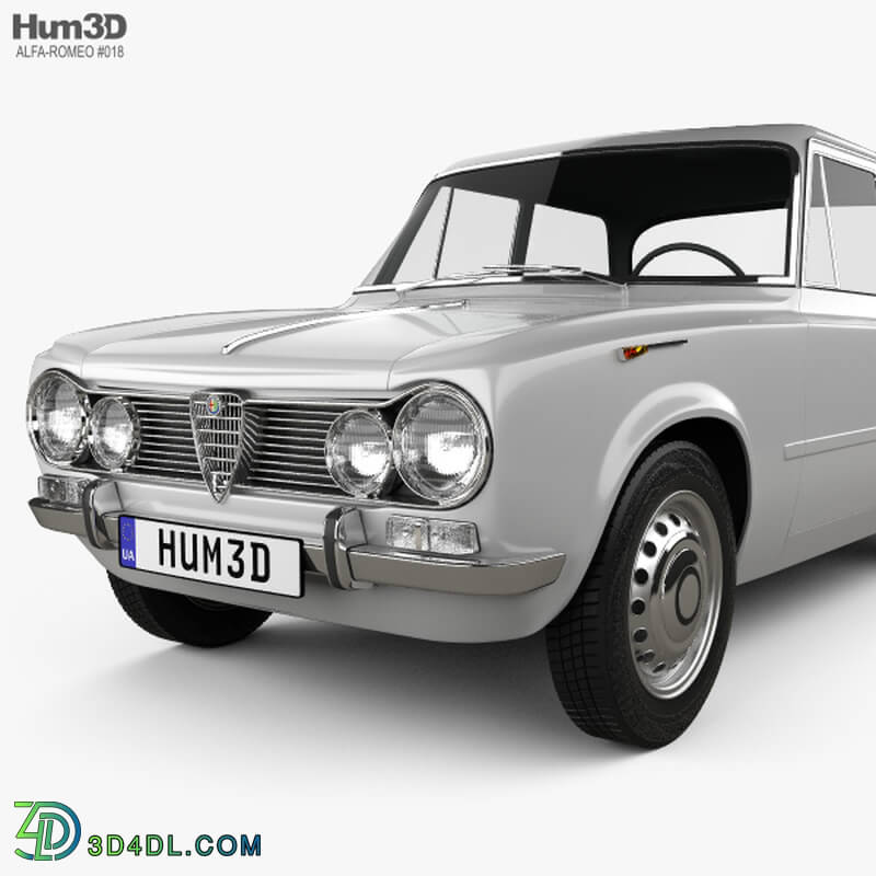 Hum3D Alfa Romeo Giulia 105 1962