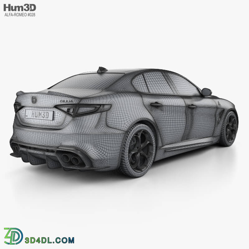 Hum3D Alfa Romeo Giulia Quadrifoglio 2016