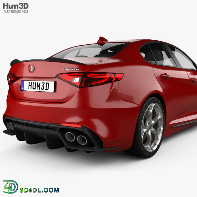 Hum3D Alfa Romeo Giulia Quadrifoglio 2016