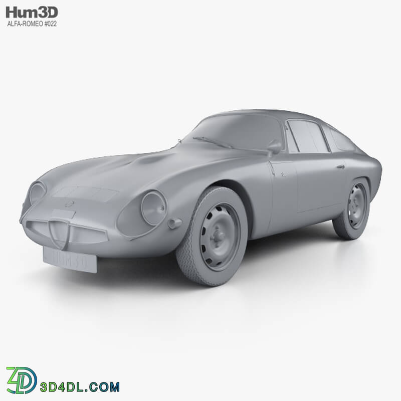 Hum3D Alfa Romeo Giulia TZ 105 1963