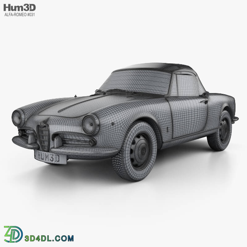 Hum3D Alfa Romeo Giulietta Spider 1955