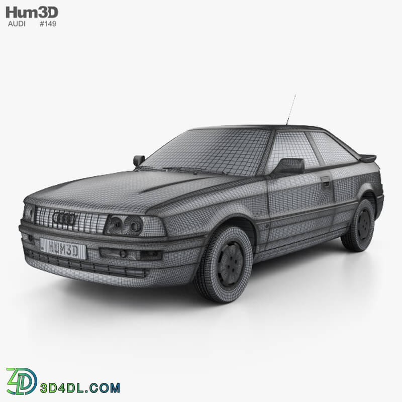 Hum3D Audi Coupe 8B 1988