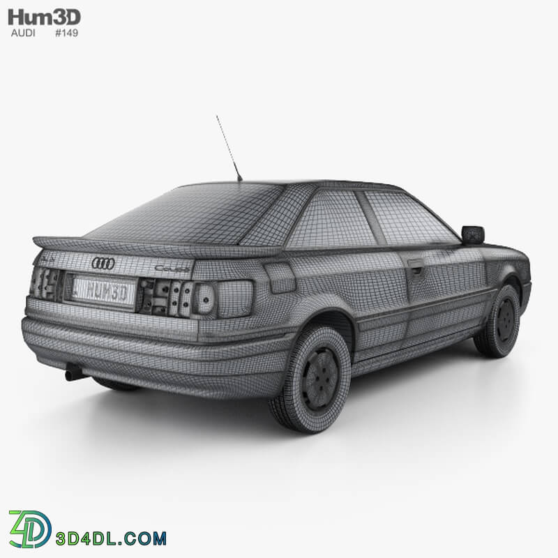 Hum3D Audi Coupe 8B 1988