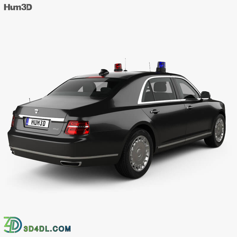 Hum3D Aurus Senat Guard sedan 2018