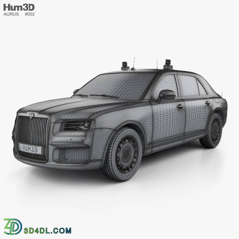 Hum3D Aurus Senat Guard sedan 2018