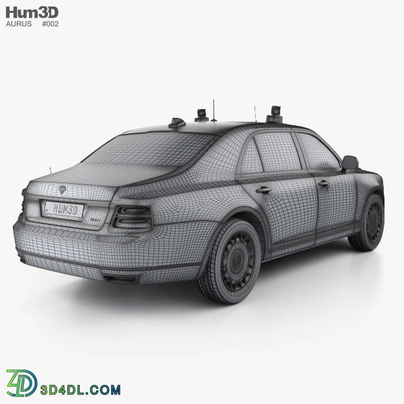 Hum3D Aurus Senat Guard sedan 2018