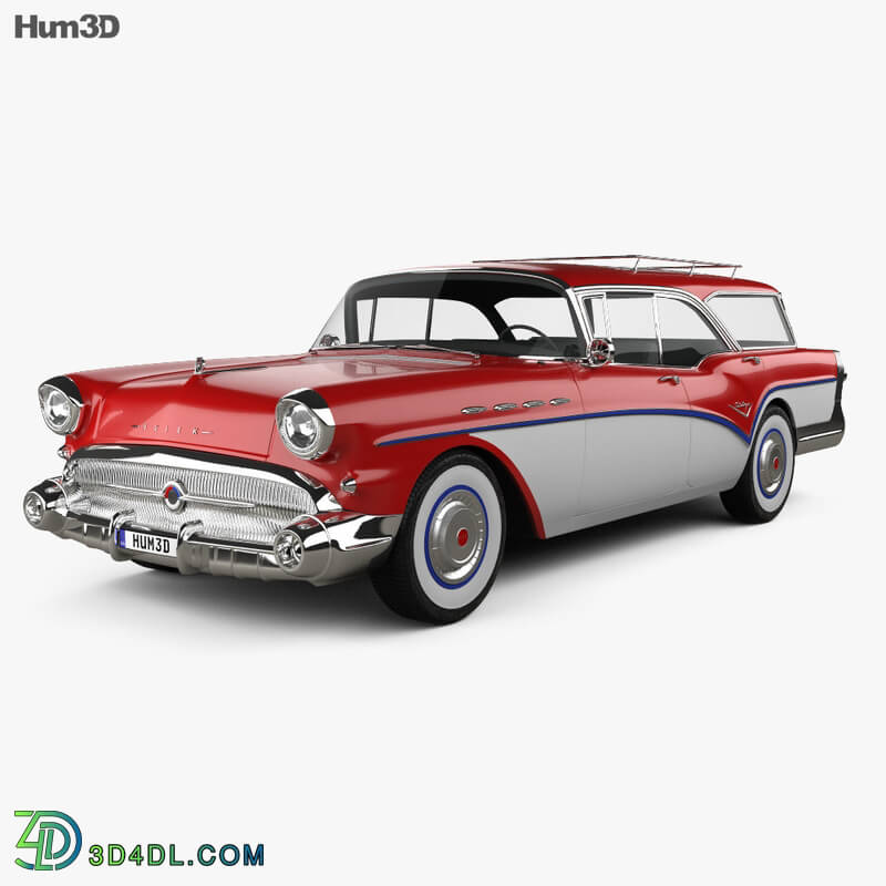 Hum3D Buick Century Caballero wagon 1957