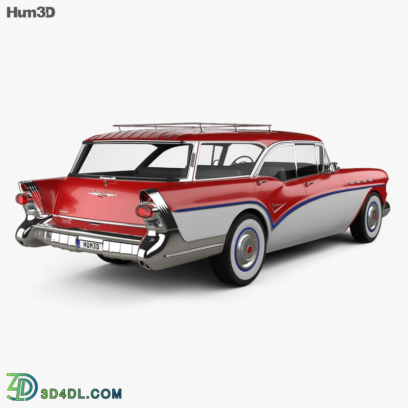 Hum3D Buick Century Caballero wagon 1957