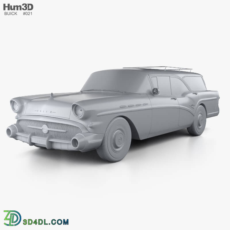 Hum3D Buick Century Caballero wagon 1957