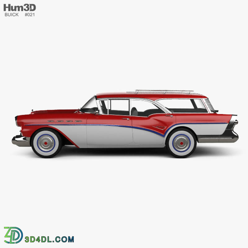 Hum3D Buick Century Caballero wagon 1957