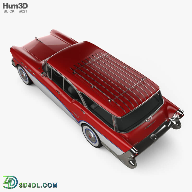 Hum3D Buick Century Caballero wagon 1957