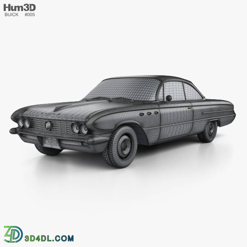 Hum3D Buick LeSabre 2 door hardtop 1961