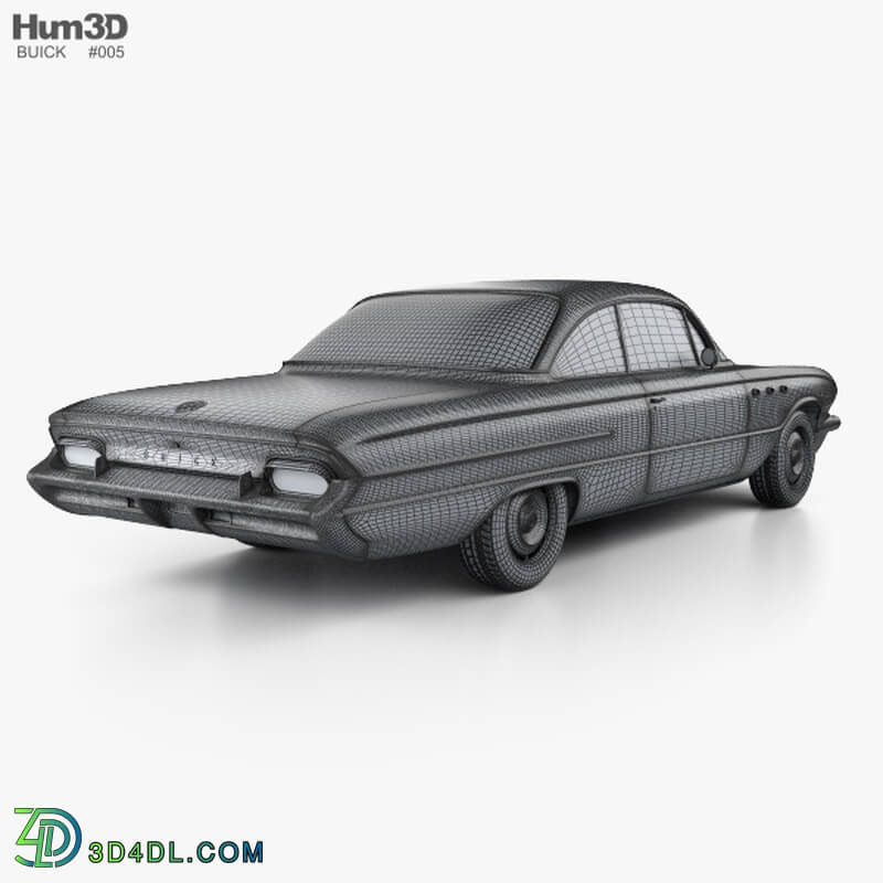 Hum3D Buick LeSabre 2 door hardtop 1961