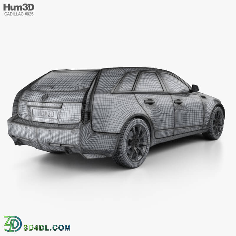 Hum3D Cadillac CTS sport wagon 2009