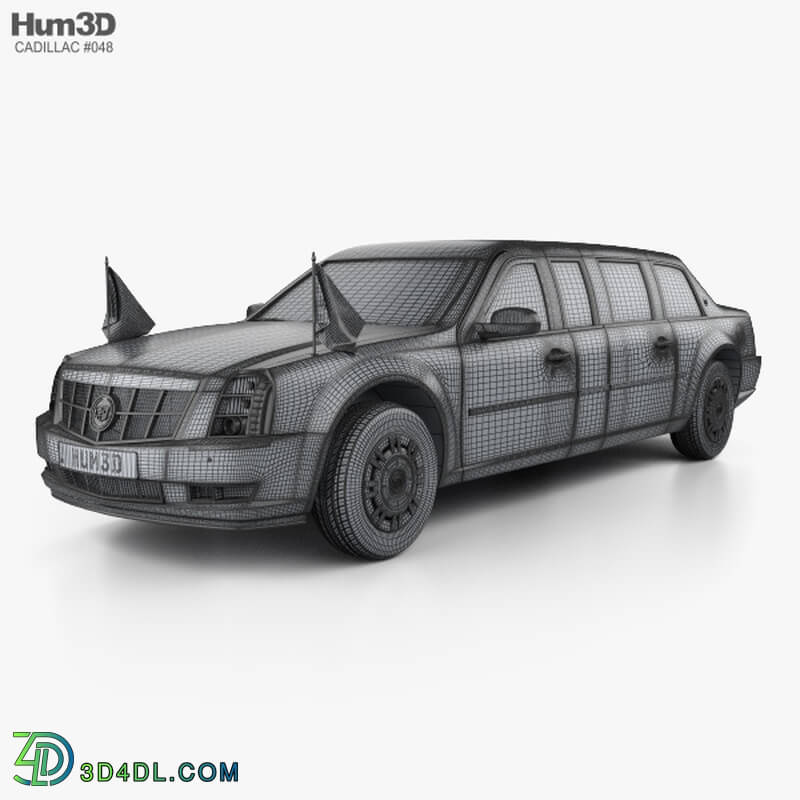 Hum3D Cadillac US Presidential State Car 2009