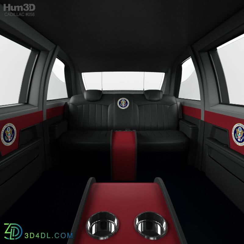 Hum3D Cadillac US Presidential State Car with HQ interior 2017