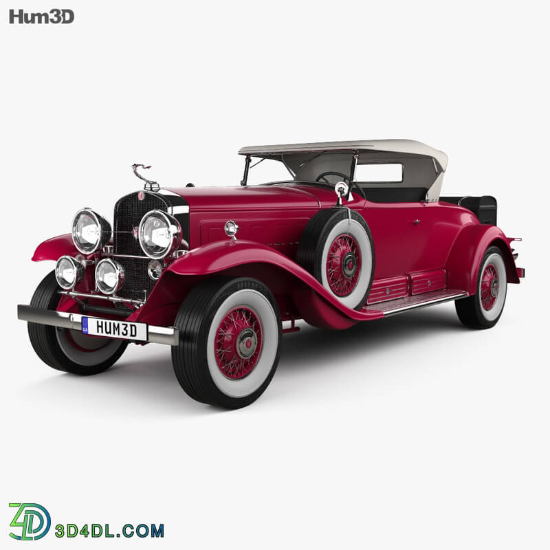 Hum3D Cadillac V 16 Roadster 1930