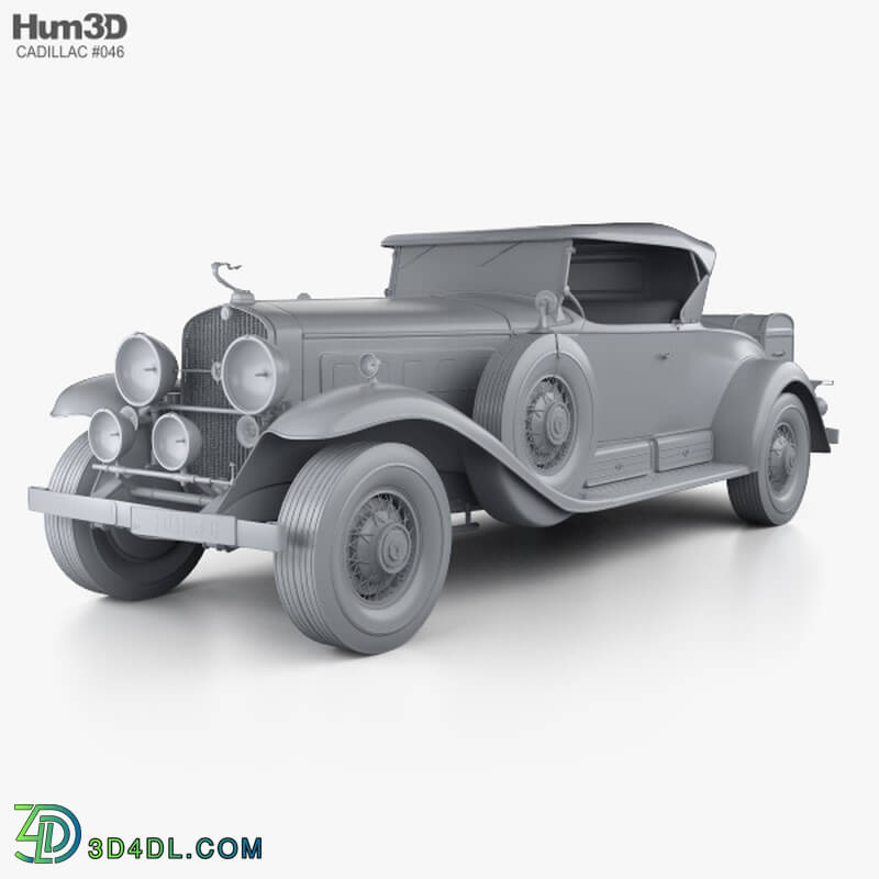 Hum3D Cadillac V 16 Roadster 1930