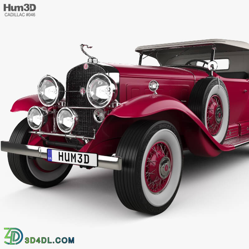 Hum3D Cadillac V 16 Roadster 1930