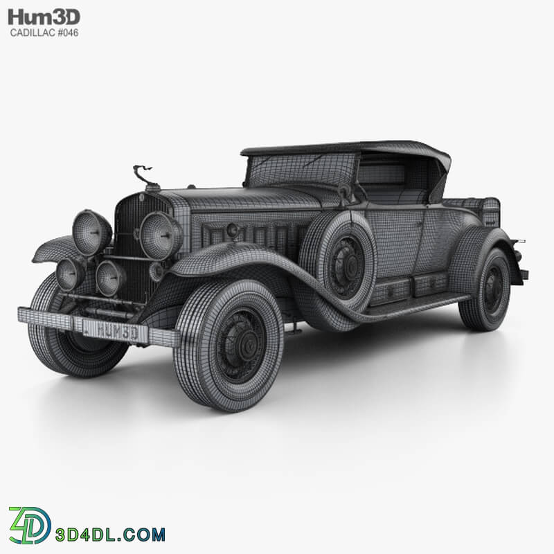 Hum3D Cadillac V 16 Roadster 1930